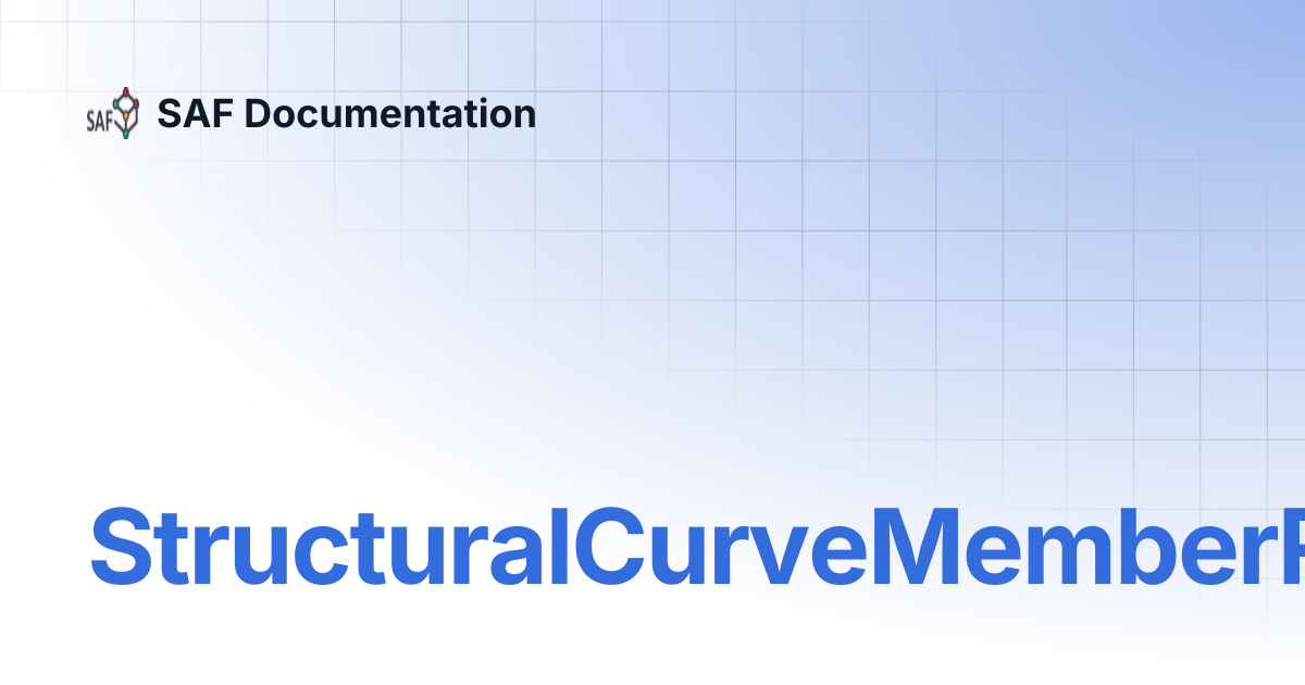 StructuralCurveMemberRib | SAF Documentation