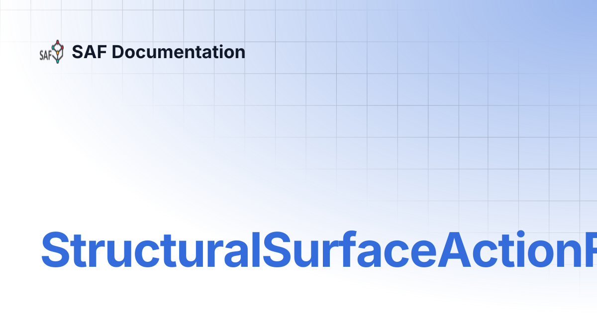 StructuralSurfaceActionFree | SAF Documentation